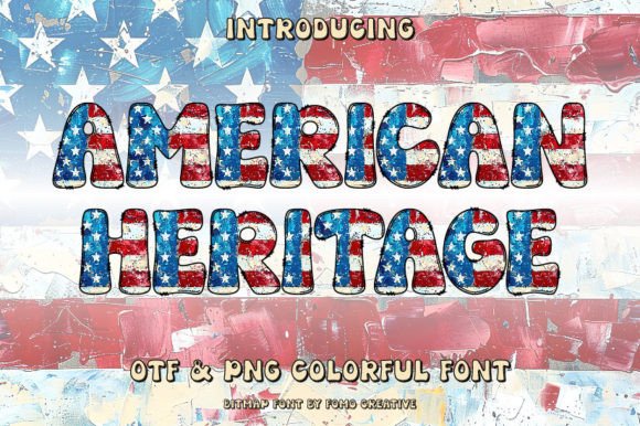 American Heritage: A Playful Color Font for Handmade Brands