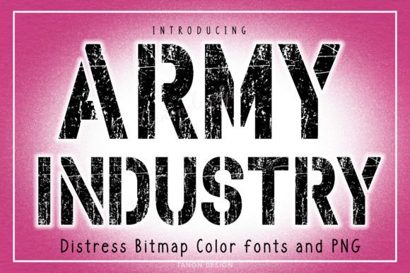 Army Industry Typeface: A Distressed Editorial Choice