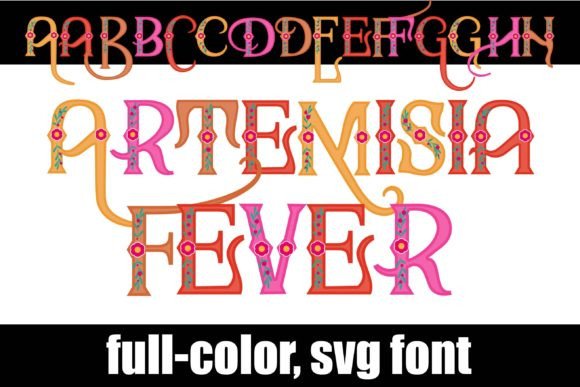Artemisia Fever: A Color Font for Summer Editorial Design
