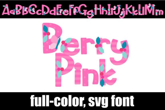 Berry Pink: A Vibrant Color Font for Editorial Design