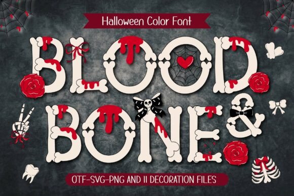 Blood Bone: The Creative Color Font for Spooky Season Campaigns