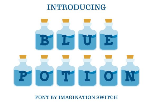 Blue Potion: A Creative Font for Bold Small Business Branding