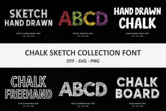 Chalk Sketch Collection: A Creative Font for Brand Identity