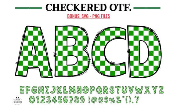 Checkered Green: A Vibrant Display Typeface for Modern Web Design