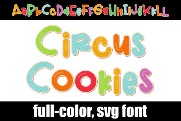 Circus Cookies: A Playful Color Font for Whimsical Brand Identity