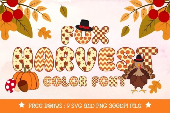 Fox Harvest: A Festive Color Font for Campaign Design
