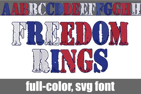 Freedom Rings: A Grungy Stencil Typeface for Bold Editorial Design