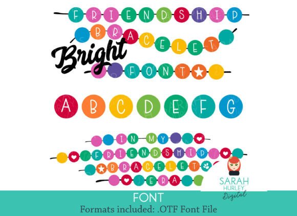 Friendship Bracelet Bright: A Vibrant Color Font Review for Playful Branding
