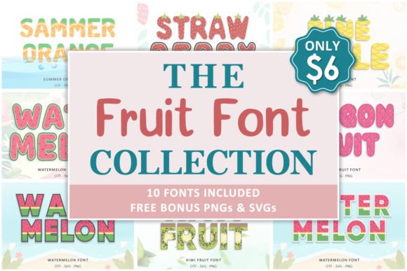 Fruit Collection: A Fun Typeface for Memorable Brand Identity
