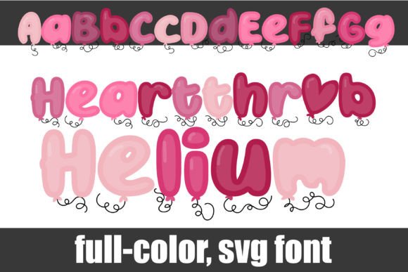 Heartthrob Helium: A Colorful Typeface for Modern Brand Identity
