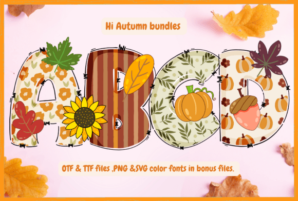 Hi Autumn: A Playful Color Font for Cozy Editorial Design