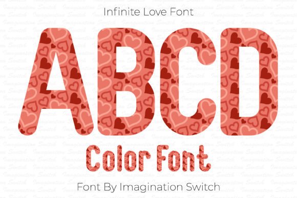 Infinite Love: A Color Font for Handmade Labels and Invitations