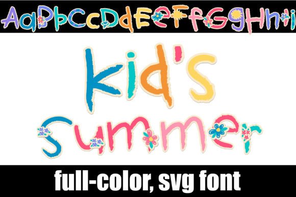 Kid s Summer: A Creative Color Font for Playful Campaign Design