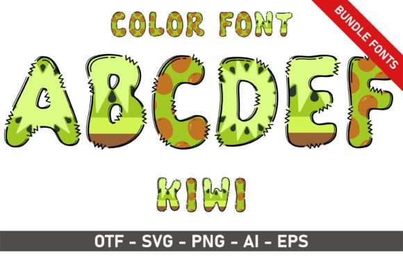 Kiwi Bundle: The Playful Typeface for Handmade Product Design