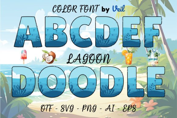 Lagoon: The Whimsical Color Font for Scroll-Stopping Social Graphics