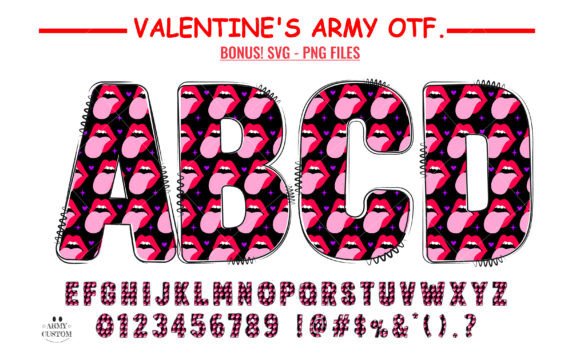 Love Valentine s Lips: A Creative Font for Boutique Branding