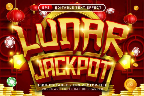 Lunar Jackpot 3D Text Effect: A Premium Display Typeface for Campaign Design