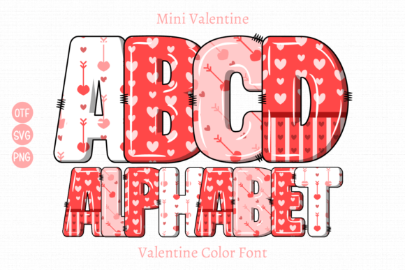 Mini Valentine: The Perfect Color Font for Handmade Labels and Invitations