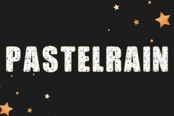 Pastelrain: A Playful Color Typeface for Handmade Brands