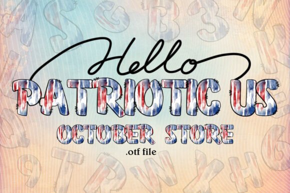 Patriotic Us: A Vibrant Display Typeface for Celebratory Crafts