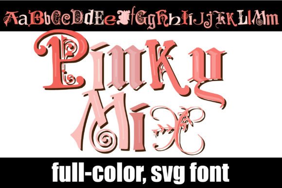 Pinky Mix: A Playful Color Font for Handmade Brands