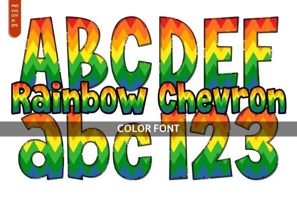 Rainbow Chevron: The Color Font That Transforms Brand Identity