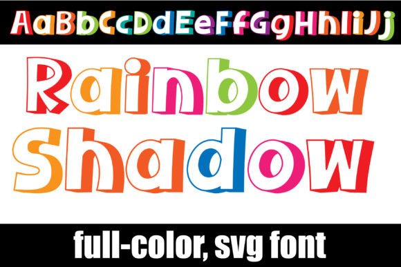 Rainbow Shadow: A Vibrant Color Font for Modern Web Design
