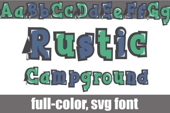 Rustic Campground Typeface: A Bold Display Font for Outdoor Branding
