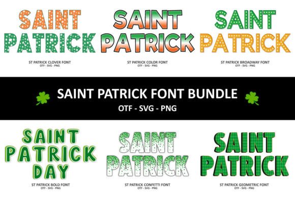 Saint Patrick Bundle: Elevating Digital Branding with Festive Typography
