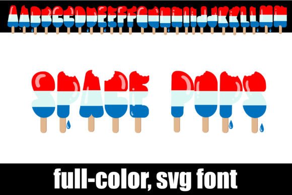 Space Pops: A Color Font for Patriotic Editorial Design