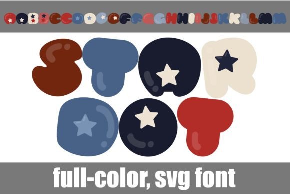 Star Dot: A Colorful Display Typeface for Modern Web Design