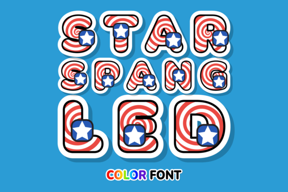 Star Spangled: The Color Font for Scroll-Stopping Social Graphics