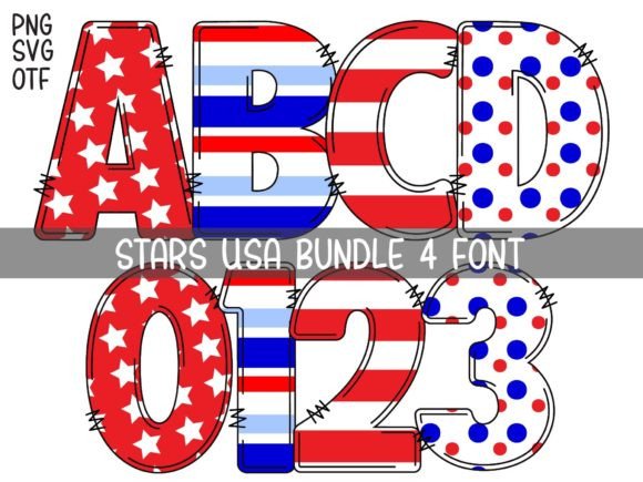 Stars Usa: A Playful Color Font for Bold Brand Identity Projects