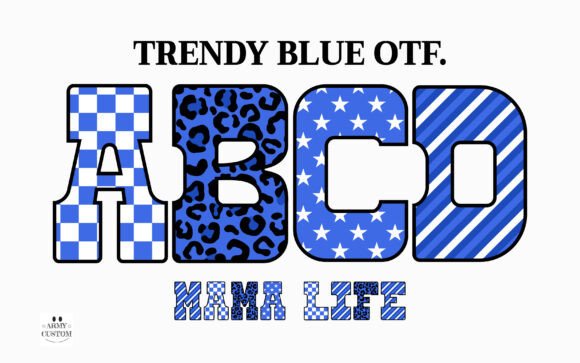Trendy Blue Typeface: Elevate Your Brand Identity
