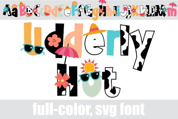 Udderly Hot Typeface: Boosting Summer Campaign Visuals