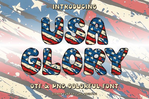 Usa Glory Color Font: A Vibrant Choice for Handmade Crafts and Labels