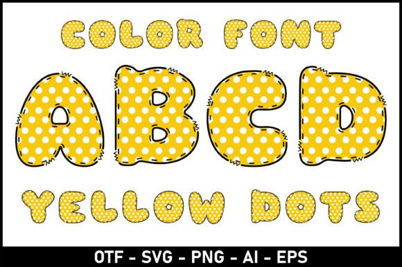 Yellow Dots: The Playful Typeface for Distinctive Brand Identity